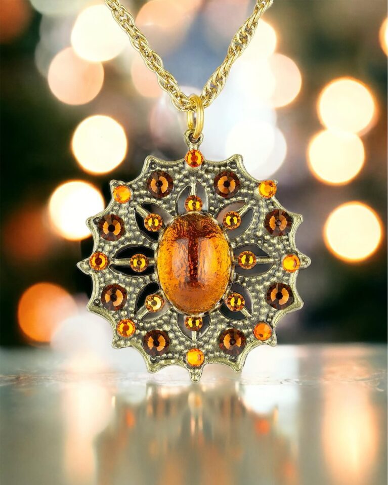 Anne's Vault Forever Amber Burst Pendant - Image 2