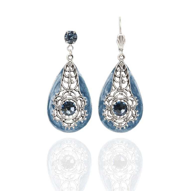 Olivia Denim Earrings