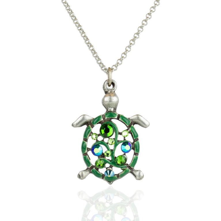 Chelonia Crystal Sea Turtle Necklace