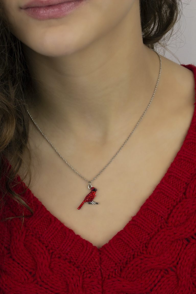Anastasia Crystal Cardinal Necklace - Image 2