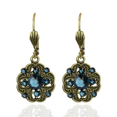 Phoebe Blue Crystal Earrings