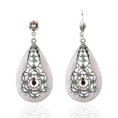 Norine Watton Vintage Rose Crystal Earring