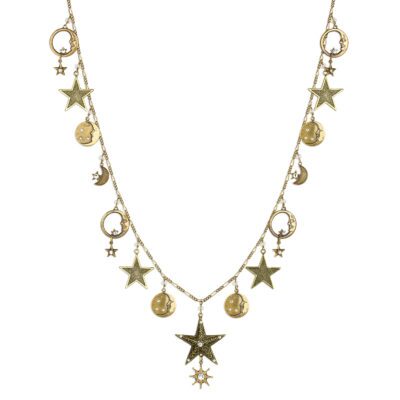 Cassiopeia Crystal Charm Necklace