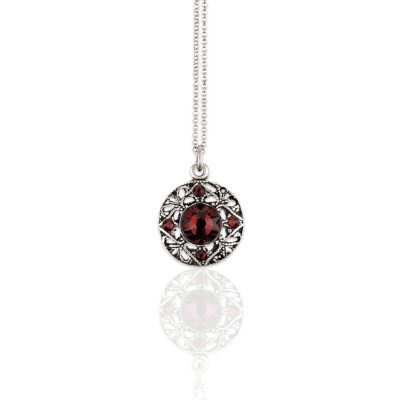 Lillian Red Crystal Necklace