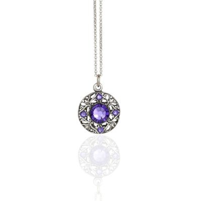 Lillian Tanzanite Crystal Necklace