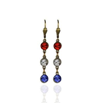 Betsy Crystal Americana Earrings