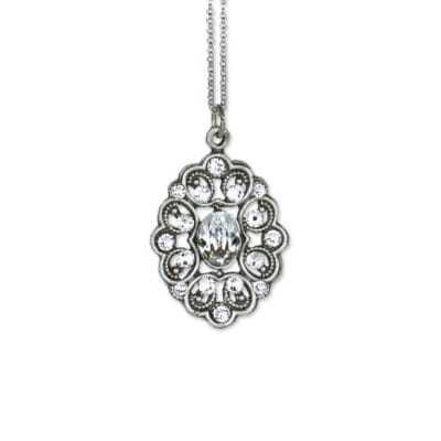 Chloe Crystal Pendant  by Anne Koplik Designs jewelry, handcrafted silver necklaces made in Brewster NY