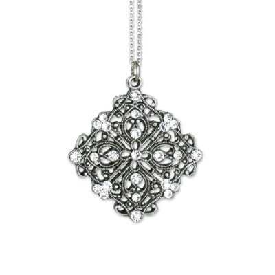 Moonlight Crystal Pendant by Anne Koplik Designs jewelry, handcrafted silver necklaces made in Brewster NY