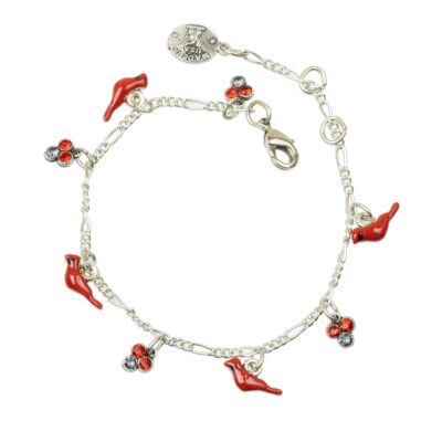 Constance Cardinal Crystal Charm Bracelet