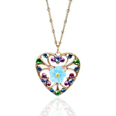 Secret Garden Crystal Heart Pendant