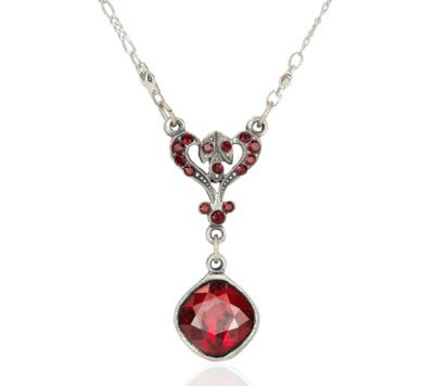 Rowan Red Crystal Necklace