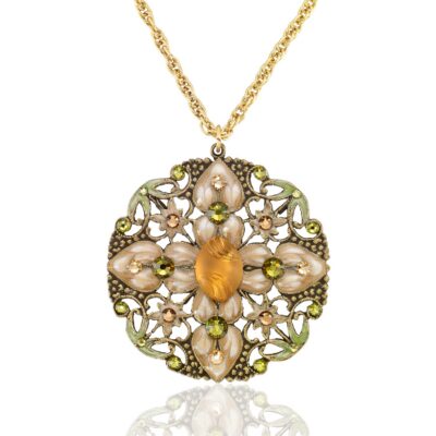 Anne's Vault Forever Whispering Meadow Crystal Necklace