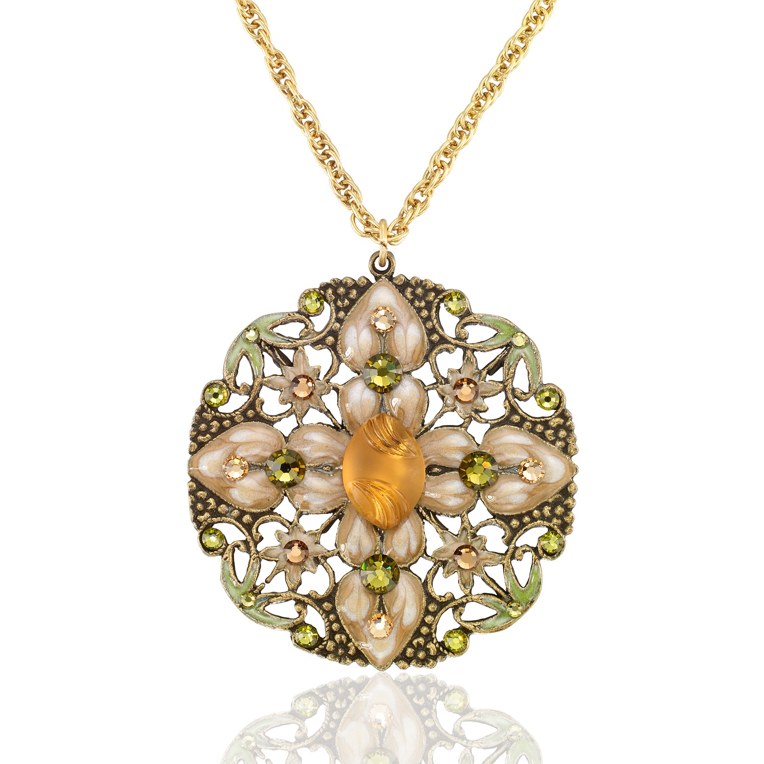 Anne's Vault Forever Whispering Meadow Crystal Necklace