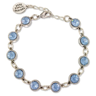 Thea Denim Ignite Bezel Set Perfect Match Crystal Bracelet