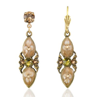 Forever Whispering Meadow Artisan Marquise Crystal Earring