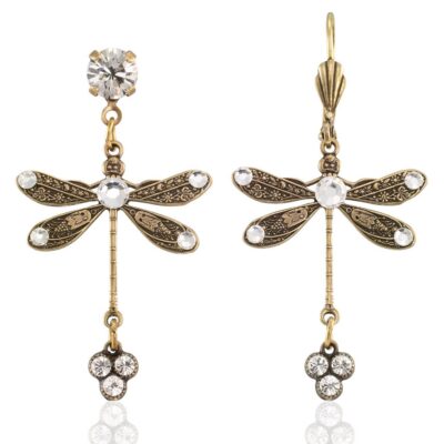 Spring Skimmer Fresh Crystal Drop Dragonfly Earring