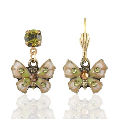 Whispering Meadow Daydream Butterfly Crystal Earring