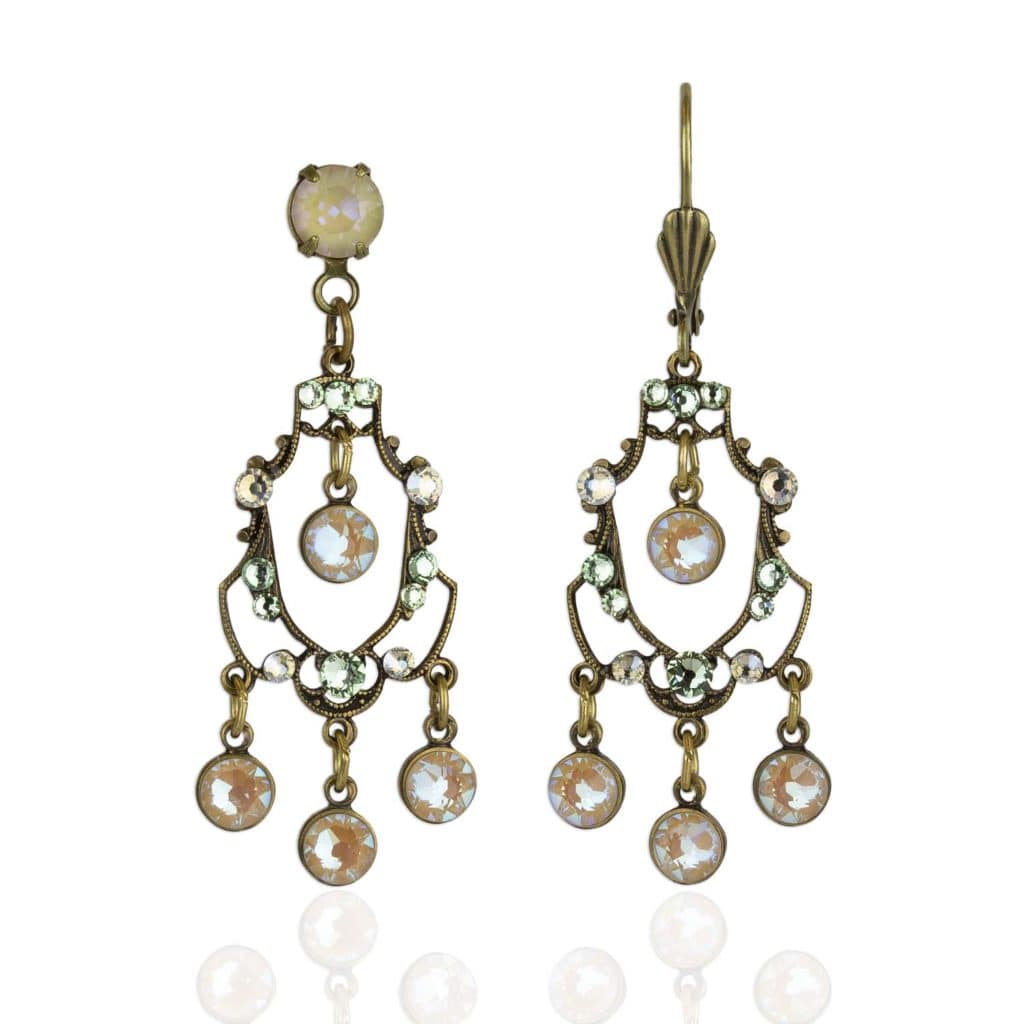 Aida Crystal Chandelier Earrings Anne Koplik Designs