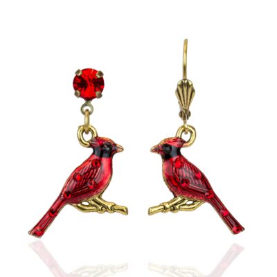 Halia Crystal Cardinal Earrings
