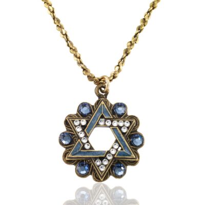 Star of David Harmony of Life Mandala Crystal Necklace